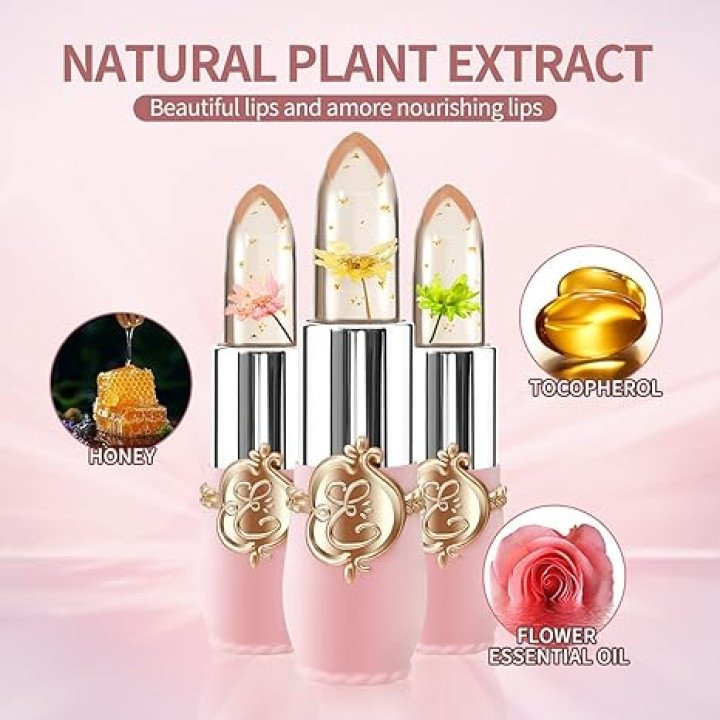Jelly Lipstick Emaymei Transparent – Magical Flower Inside - Image 2