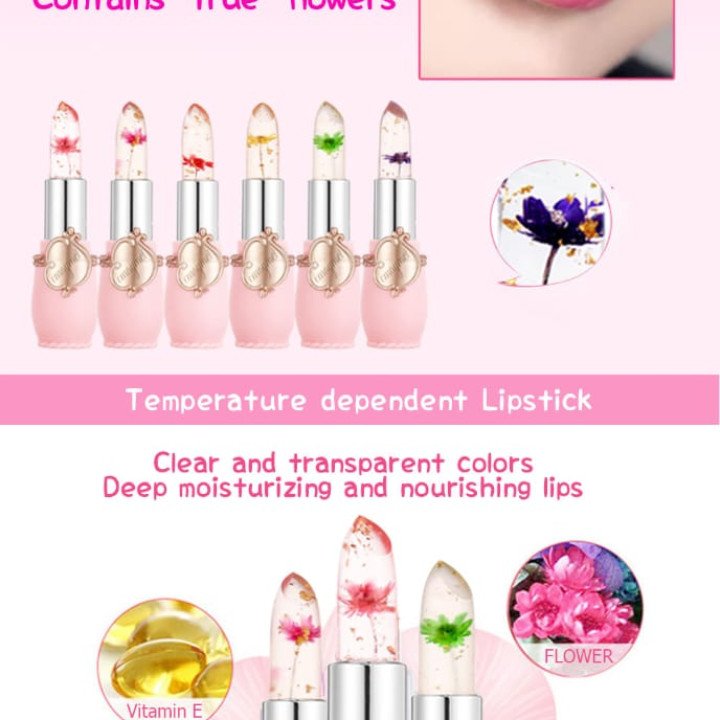Jelly Lipstick Emaymei Transparent – Magical Flower Inside - Image 3